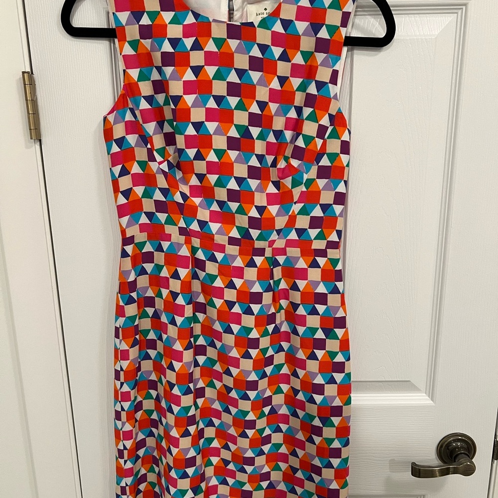 Kate Spade Multicolor Geometric Midi Dress